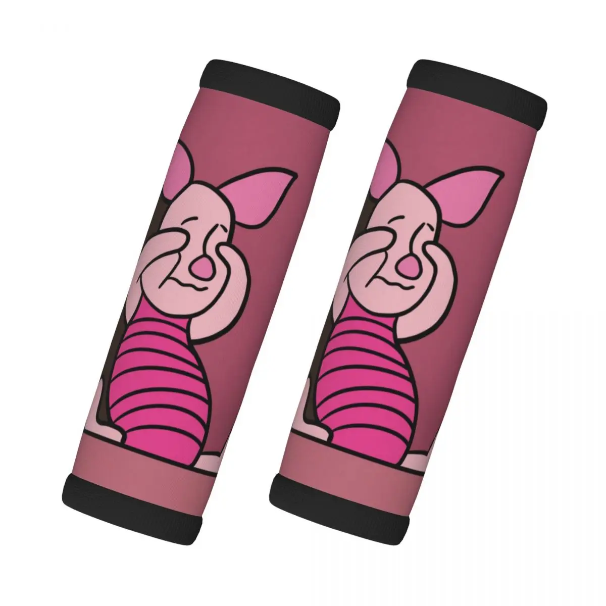 

Custom Piglets And Friends Luggage Handles Wrap Grips 2 Pcs Handle Grip For Travel Bag Luggage Suitcase Airplane Comfortable