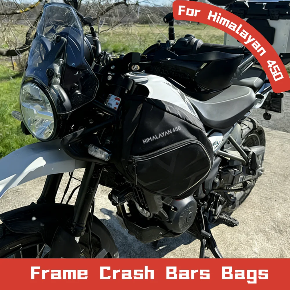 For Royal Enfield Himalayan 450 2024+ Motorcycle Bumper Bag Set 16L Waterproof Polyester Luggage Pannier Off-Road Adventure