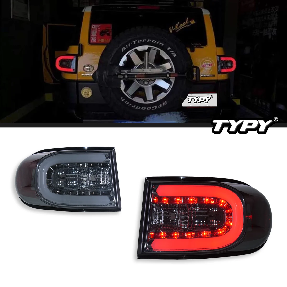 

TYPY Car Lights For Toyota Land Cruiser FJ 2007-2014 Taillight Projetor Tail Lamp Daytime Running Light Automotive Accessories