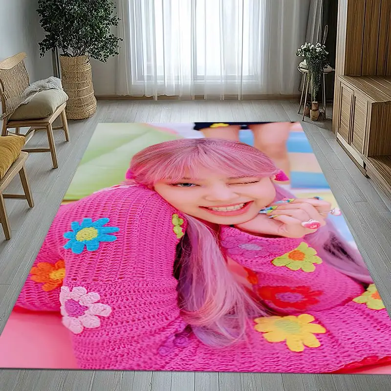 Korean Idol J-Jennie Solo Less Than A Lover Soft Non-Slip Large Area Rug for Living Room,Bedroom Carpet Mat for Sofa,Home Decor