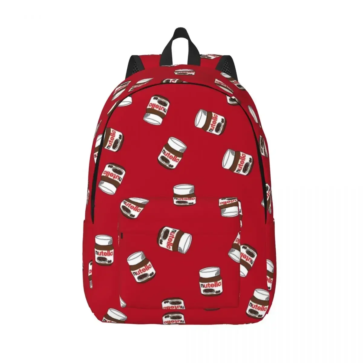 Sac à dos en toile de dessin animé Nutella pour hommes et femmes, sac à dos étudiant, sac à dos de travail léger, bonbons sucrés, sac à dos Choloate imprimés, aliments cool