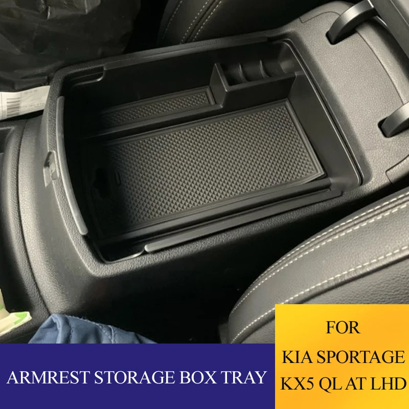 

Для Kia Sportage 4 QL Crdi KX5 AT LHD 2016-2022 ABS автомобильный подлокотник ящик для хранения органайзер держатель чехол аксессуары