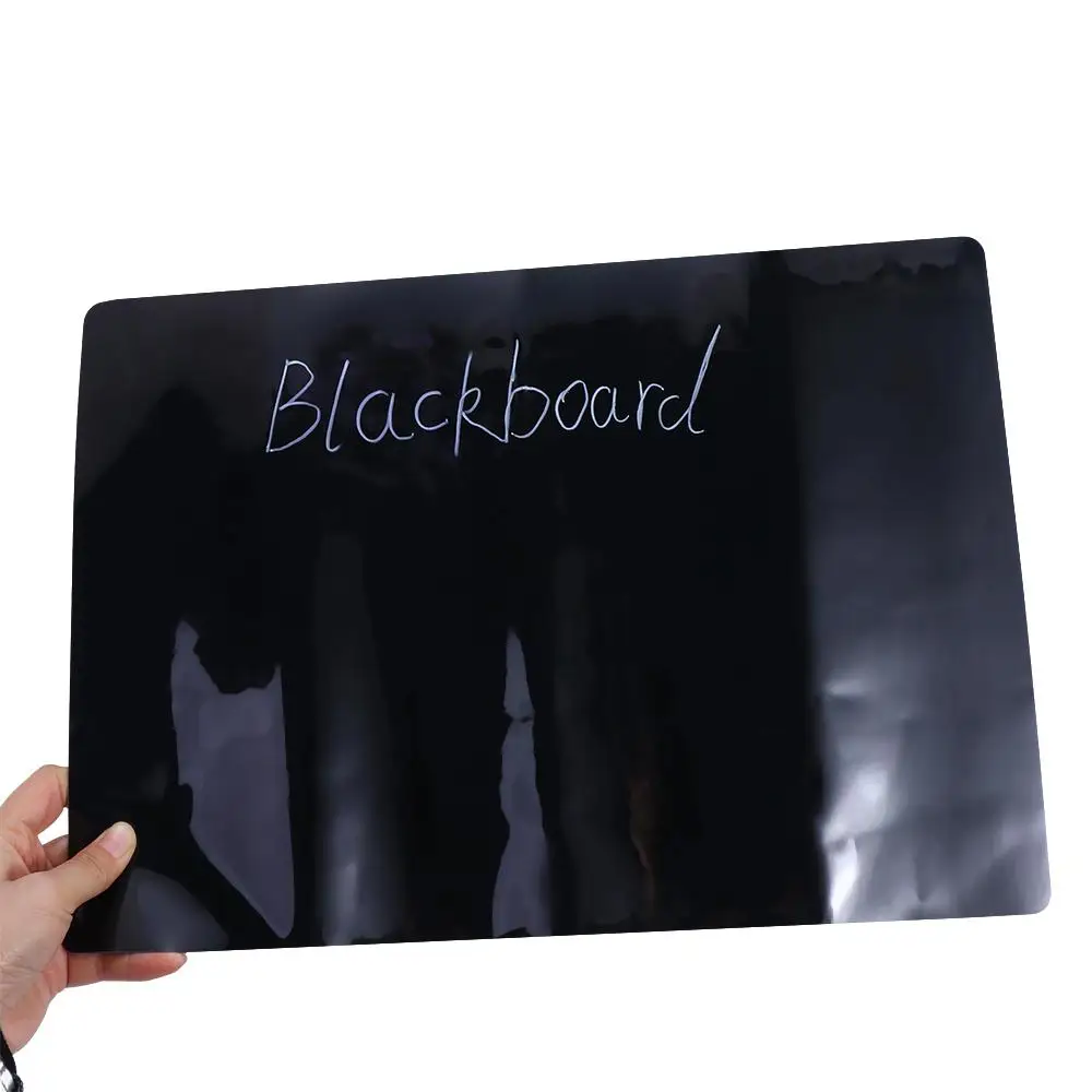 PET Blackboard Stickers School Chalkboard Schedule Magnetic Magnetic Drawing Board 30*21cm Black Kids Gifts