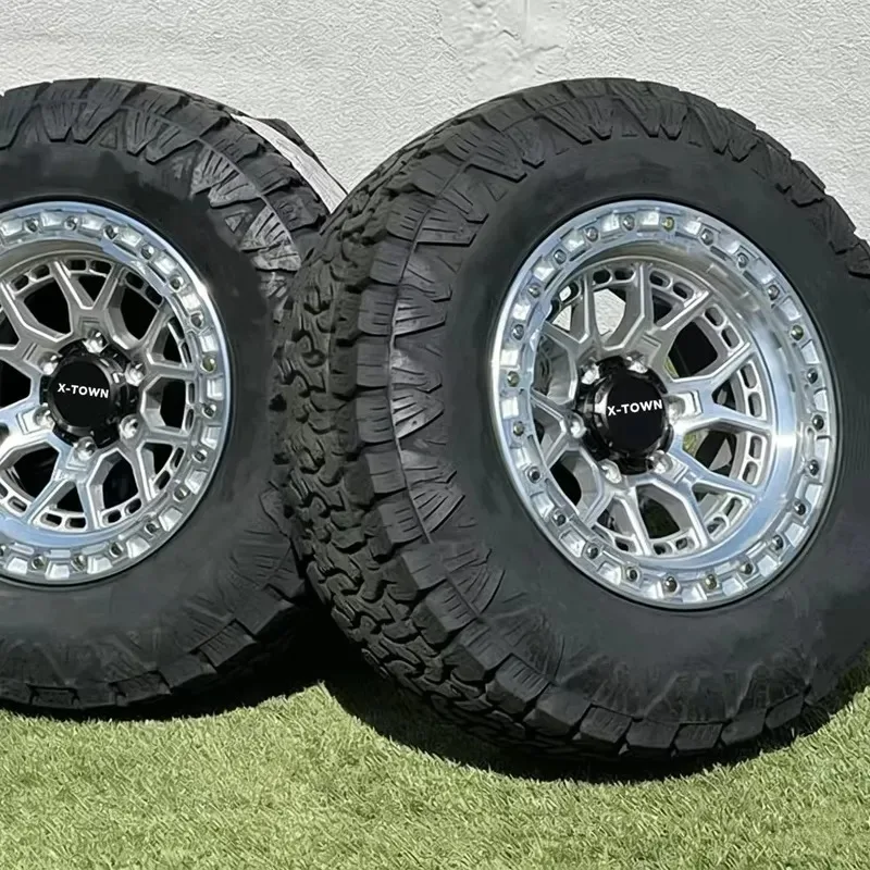 Hot Sale Silver 8x170 8x180 6x135 6x139.7 8x6.5 Forged Racing Rim Custom Beadlock Truck Wheels Deep Concave Off Road Forged 4