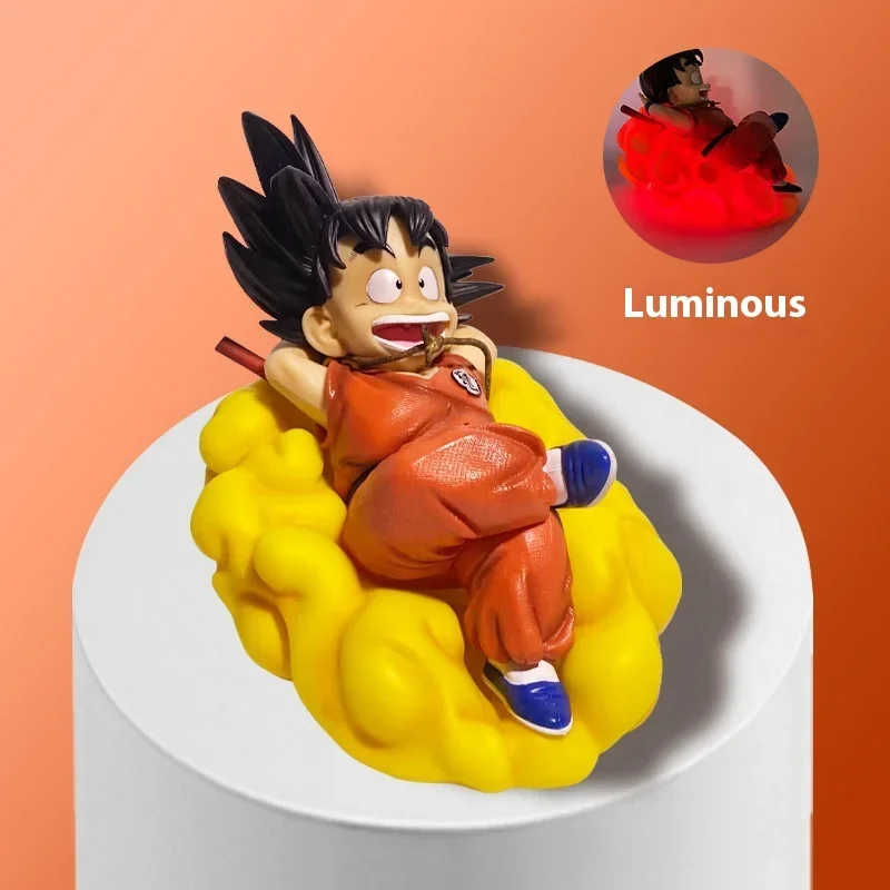 

15.5cm Dragon Ball Cartoon Monkey King Night Light can glow Figurine Model Collection Decoration Ornaments Toys Birthday Gift