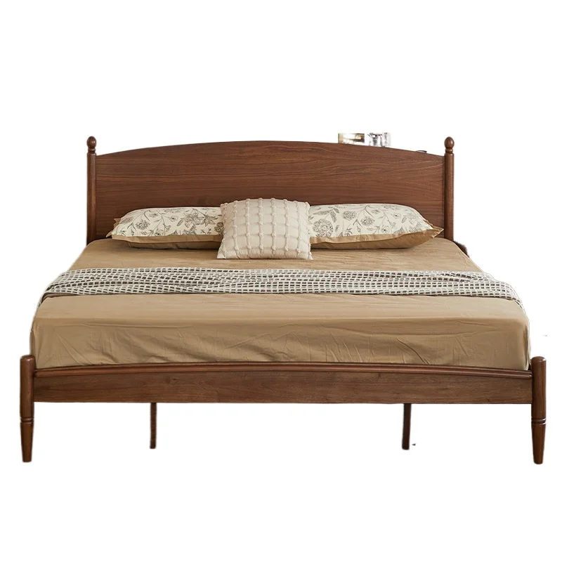 

Североамериканская мебель из массива черного ореха, антикварная кровать в главной спальне