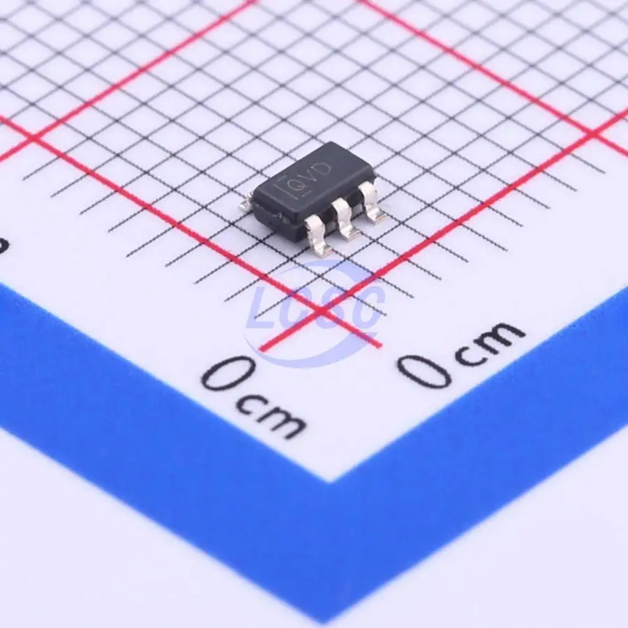 10Pcs/Original TLV70233DBVR Mark Code QVD Linear Voltage Regulator IC Positive Fixed 1Output 3.3V 300mA 68dB 1kHz SOT-23-5 LDO