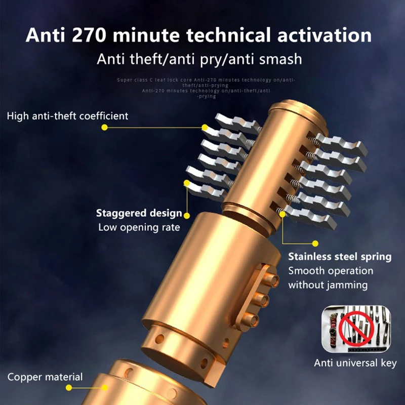 60 سنتيمتر معدن مضاد للسرقة دراجة هوائية جبلية الطريق دراجة نارية سكوتر قفل مع مفتاح سلسلة الدراجة قفل دراجة قفل أمان الثقيلة #4