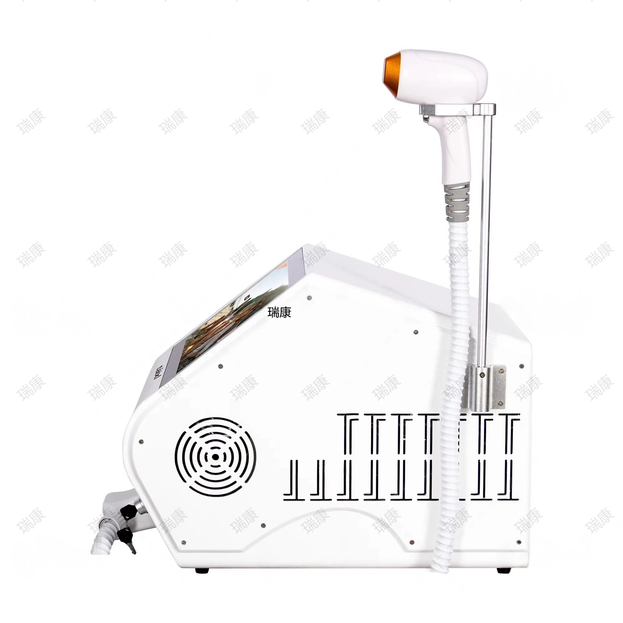 4 الطول الموجي 755 940 1064 808nm ديود آلة إزالة الشعر بالليزر 4000 واط نظام التبريد الجليد مزيل الشعر غير مؤلم 9