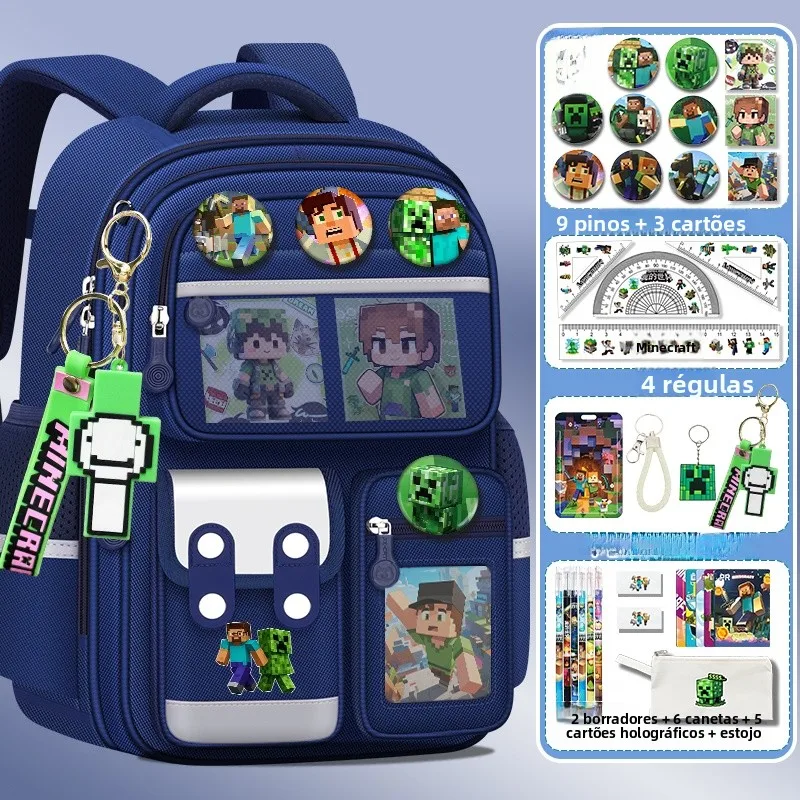 new-world-children's-bapa-elementary-school-boys-ades-one-to-six-cartoon-collaborative-lightweight-spine-protection