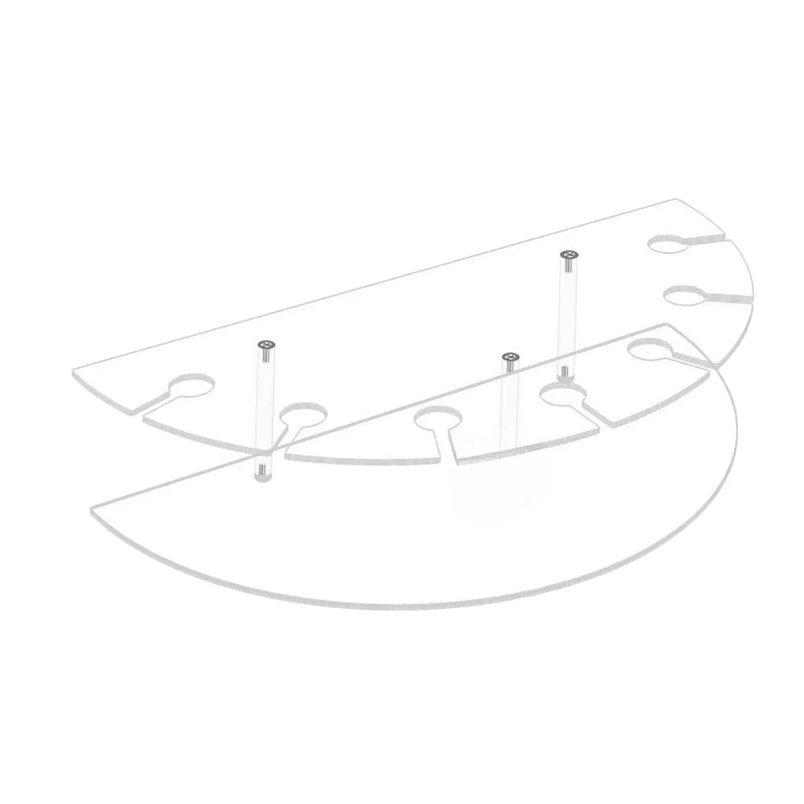 Wine Glass Holder Tableware Display Decoration Wine Glass Rack Stemware Rack for Pantry Housewarming Counter Kitchen Household