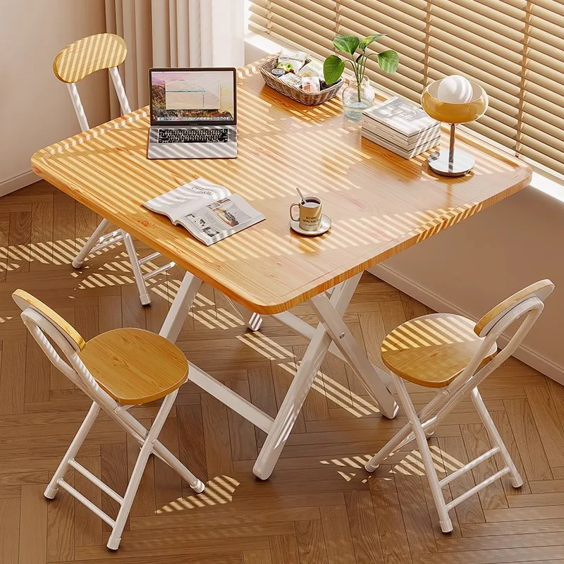 Household folding mahjong table dining table dual-purpose simple eating table hand rubbing
