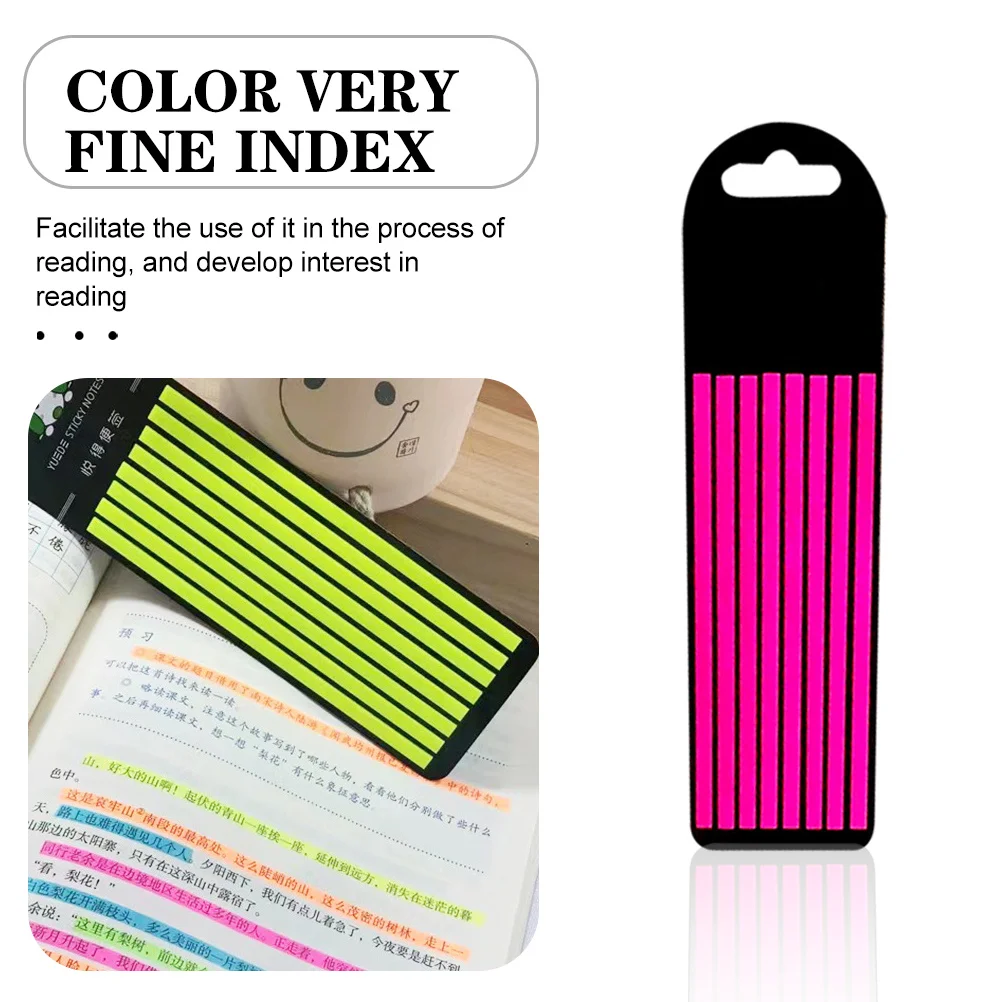 Tiras de lectura transparentes, 5 hojas, cinta resaltadora transparente para ayuda de lectura, soporte para dislexia para niños, escuela