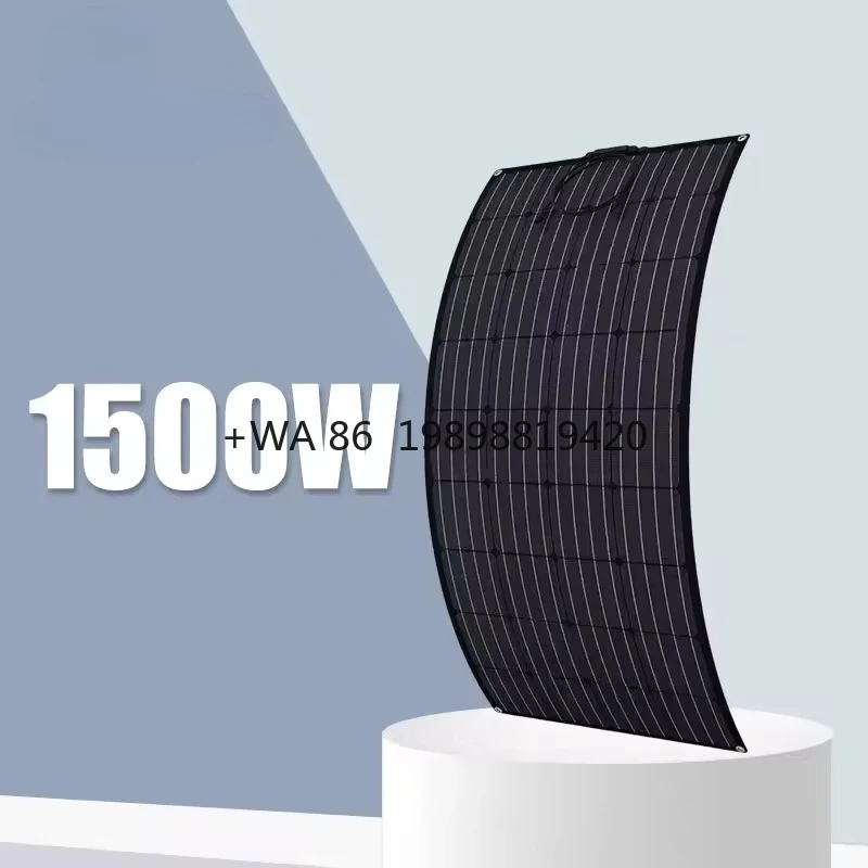 

Custom 120W Black Mono Solar Panel High Efficiency 36 Cells Sunpower Cell PET Semi Flexible Solar Panel for Home Use