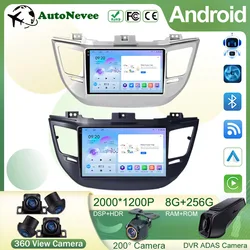 Android 14 Video Player For Hyundai Tucson IX35 3 2015 2016 2017 2018 Car Radio 4G WIFI Multimedia Navigation GPS Stereo Carplay