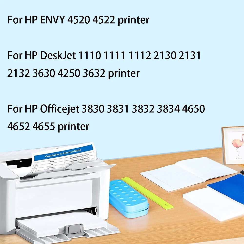 Vilaxh Compatible 63XL Ink Cartridge 63 XL For HP OfficeJet 3830 3831 3832 3833 3834 4650 4652 4654 4655 5220 5230 Printer