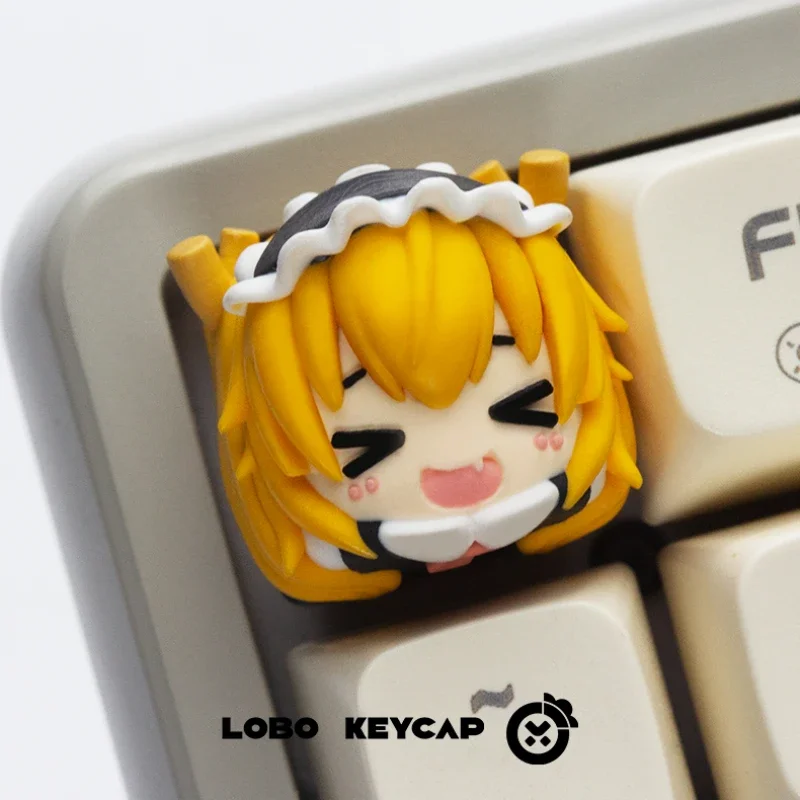 

Miss Kobayashi's Dragon Maid Keycap Kanna Kamui/Tora Personalized Custom Cartoon Keycap 3D Resin Mechanical Keyboard Keycap Gift