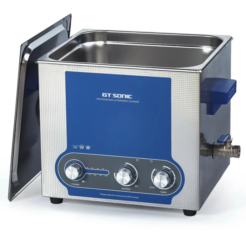 13L Ultrasonic Cleaner Stainless Steel Adjustable Power Parts Cleaning Machine for Engine Carburetor Jewelry Hardware