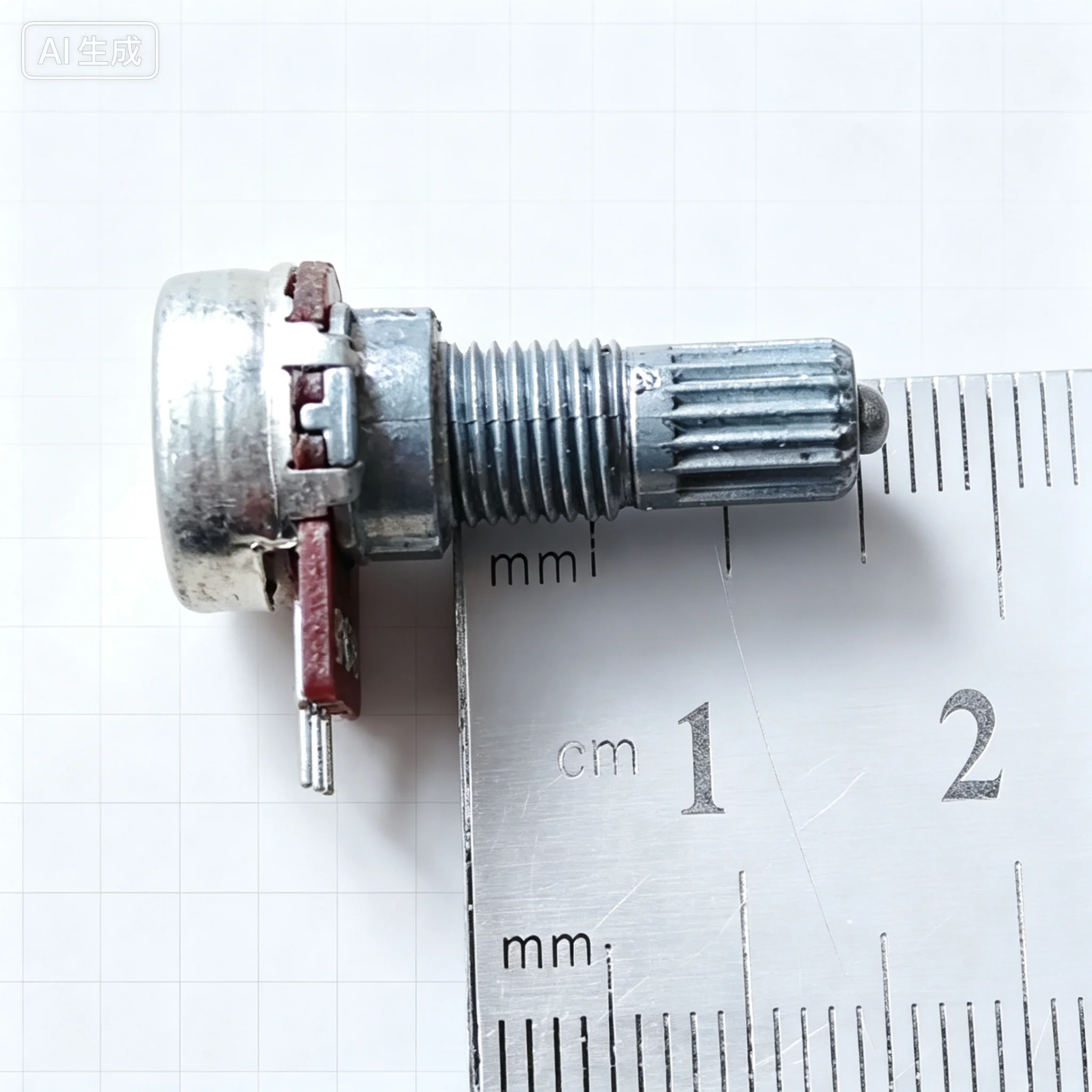 For 12 Type Single 3Pin Potentiometer B50K B503 Amplifier Volume Potentiometer Spline Shaft 15MM