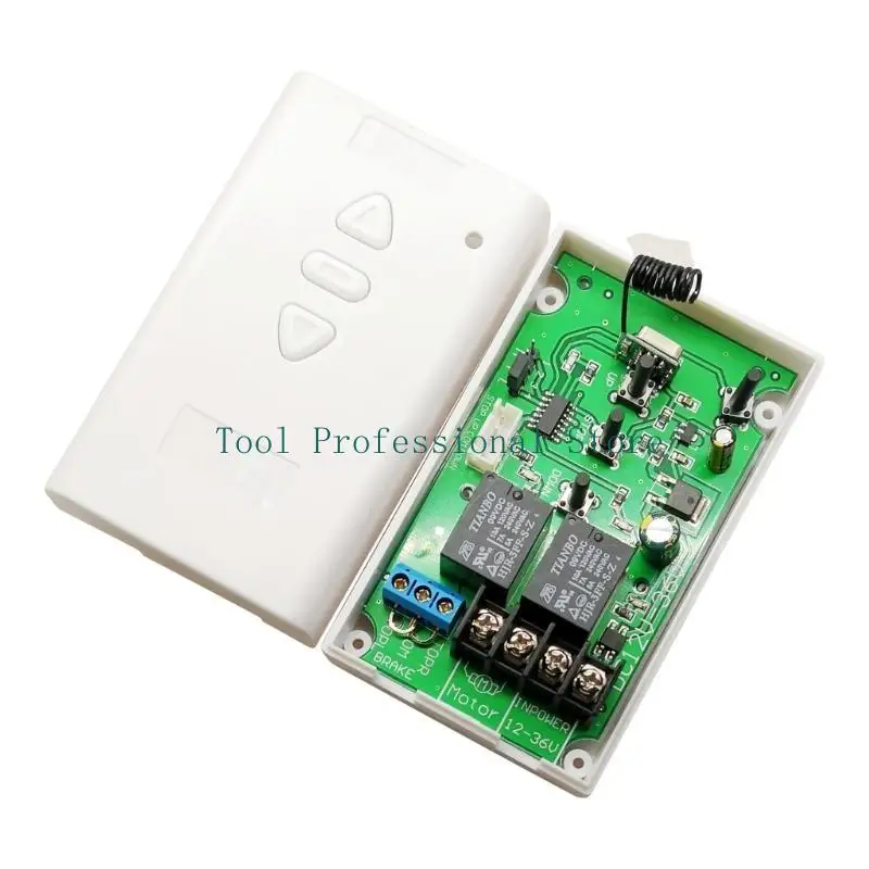 57QF Motor Control Switches for DC12V-36V Motors Remote Controlled Manual Controller with Limit Switches used for Curtains