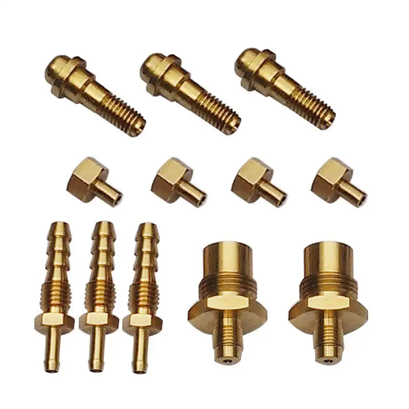 CNC Machining Brass Parts Custom Precision Metal Fabrication for Automotive Sensor and Fluid Control Hardware