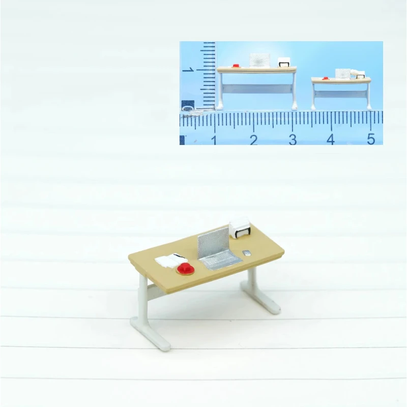 

1/64 офисные миниатюрные фигурки на рабочем месте 1/87 модель минифигурки DIY фигурка Коллекционная модель 3D печатная смола диорама дисплей подарок
