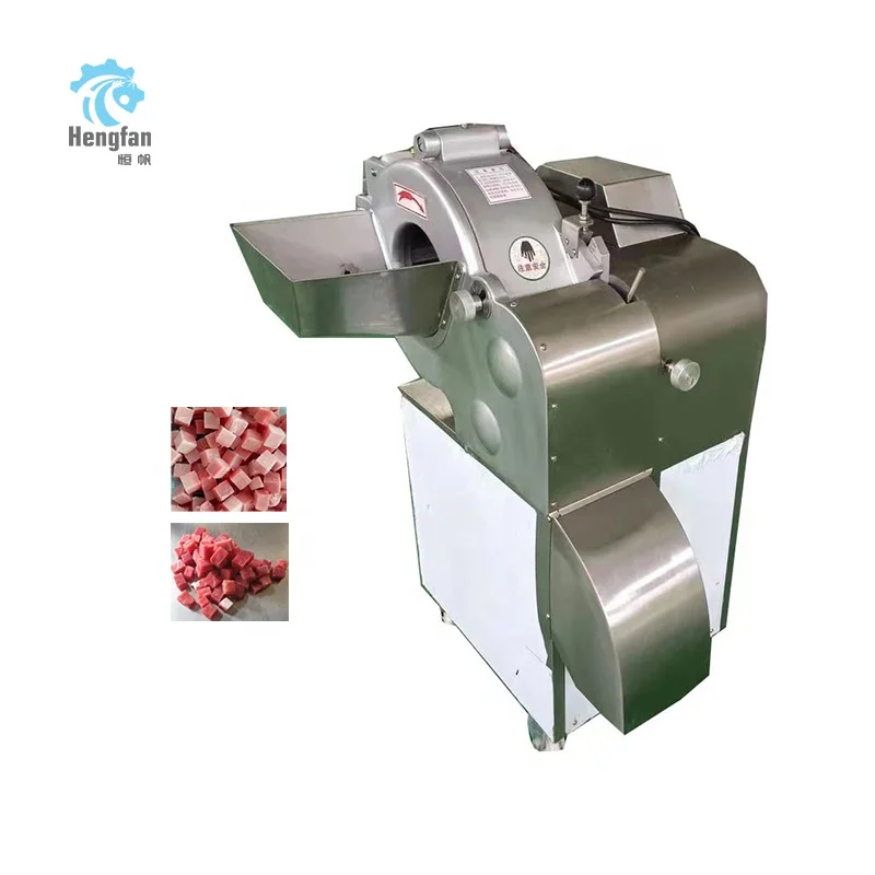 

3D Automatic High Speed Frozen Beef Meat Cube Dicer Iberian Ham Cube Cutting Machine