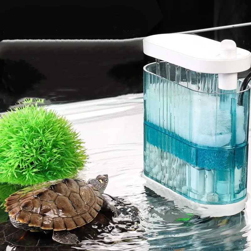 Military Turtle Aquarium Filter Low Level Oxygen Supply Mute Recyclable System Automatic Water Change Device Aquarium Accessorie