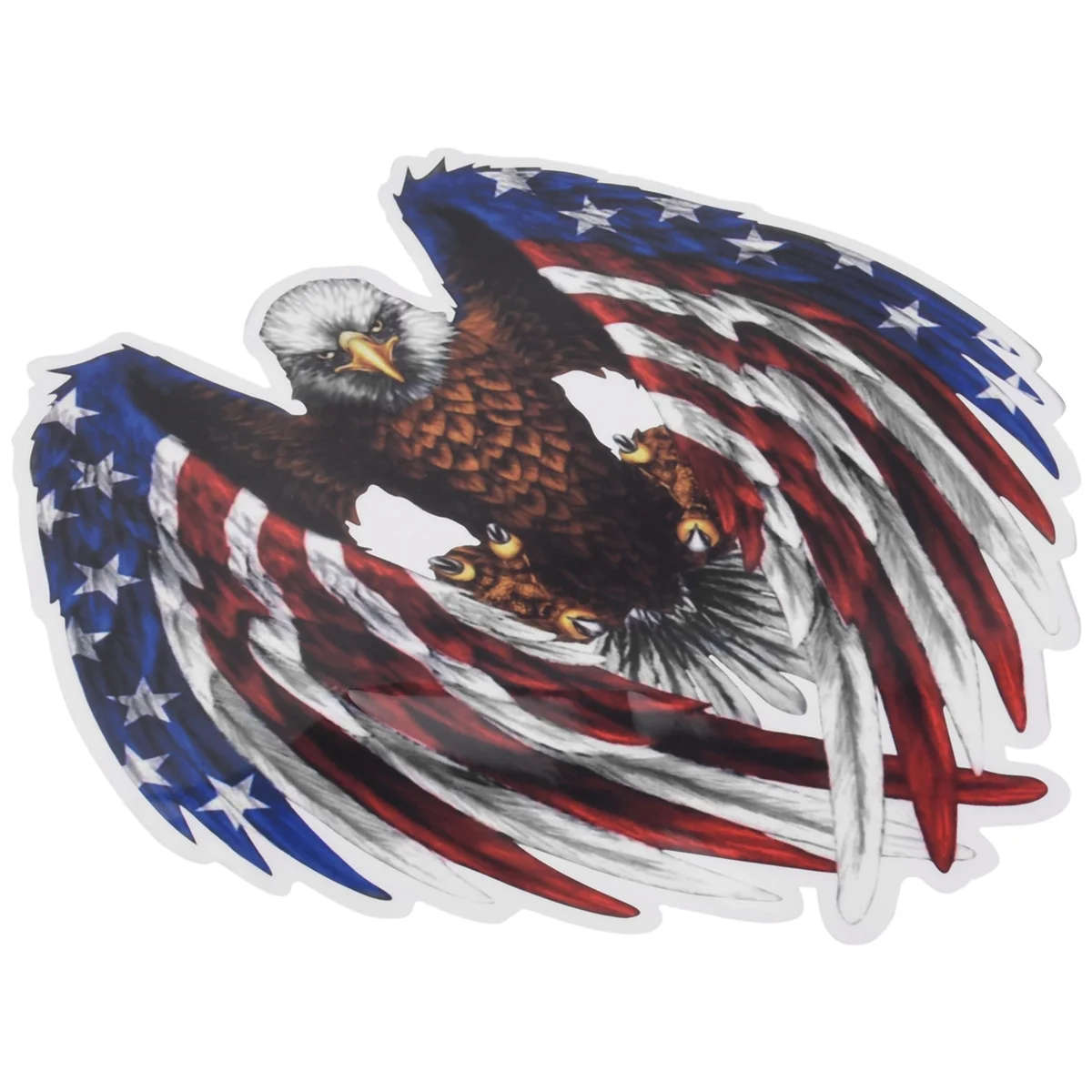 Decal sticker for Car motorcycle eagle with USA flag