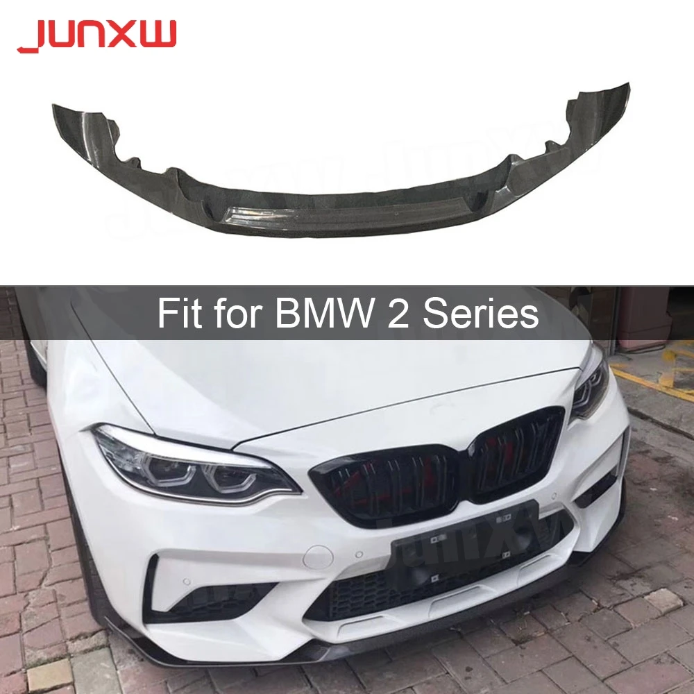 2 Series Carbon Fiber Front Lip Spoiler for BMW F87 M2C 2017 2018 2019  Head Bumper Chin Shovel Guard Car Styling