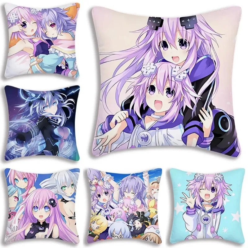 Hyperdimension Neptunia Pillow Covers Cartoon Sofa Decorative Home  Printing  Cute Cushion Cover pillowcase