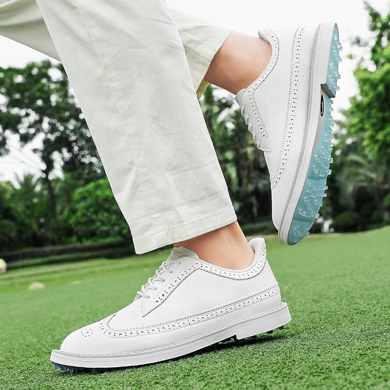 

Luxury Golf Men Shoes Non Slip Golfing Sneakers Lightweight Golfers