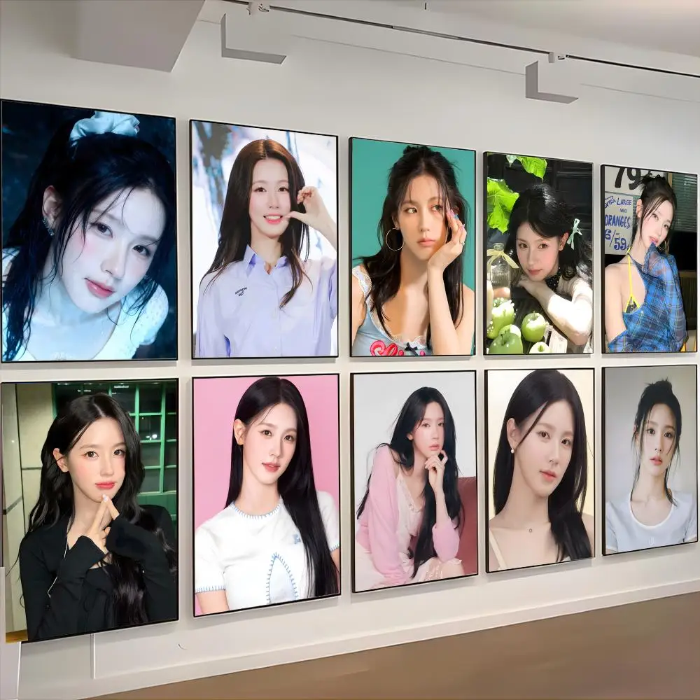 kpop female star canvas Cho Mi Yeon Poster Retro Kraft Paper Sticker DIY Room Bar Cafe Aesthetic Art Wall