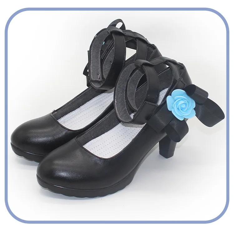 Buty do cosplayu Bang Dream Roselia, buty ze skóry PU, buty na Halloween, karnawałowe, akcesoria anime, rekwizyty do cosplayu, wykonane na zamówienie