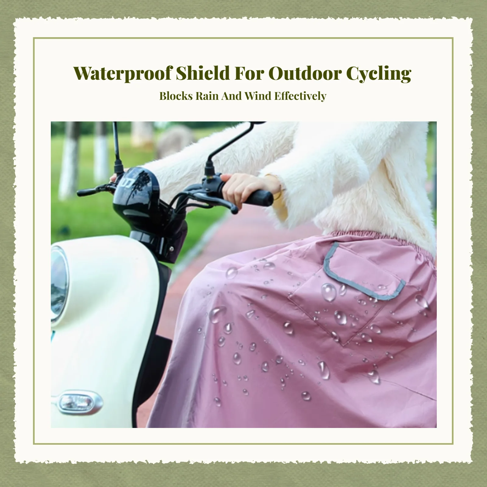 

Waterproof Windproof Apron, Thick Unisex Outdoor Cover