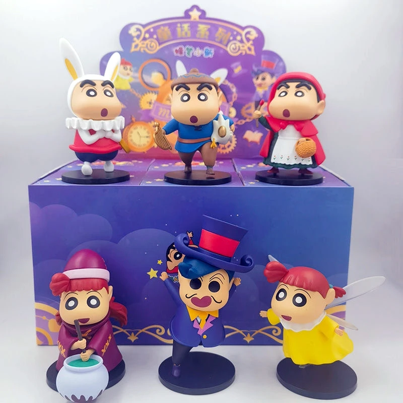 

52toys Crayon Shin-Chan Fairy Tale Series Blind Box - Cute Anime Figurine Desk Decor Kawaii Collectible Birthday Toys Gift