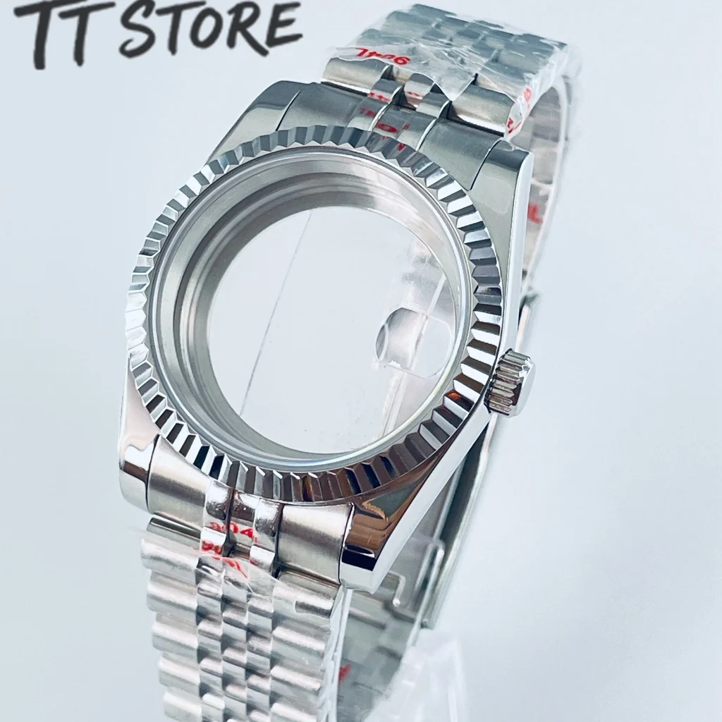 

36 мм 40 мм серебро NH34 NH35 NH36 NH38 NH39 NH70 NH72 ETA2824 PT5000 Корпус для часов Топ водонепроницаемый сапфировый Crysta