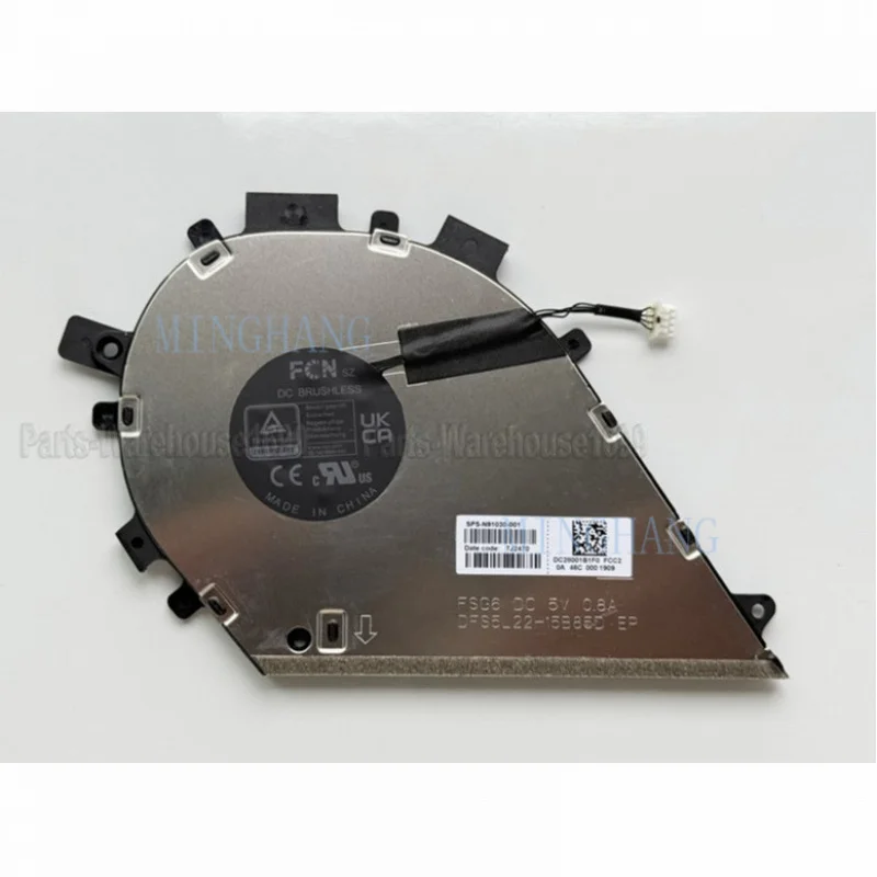M  New for HP Envy X360 14-fa FC TPN-C172 C173 Built in Cooling Fan N91030-001