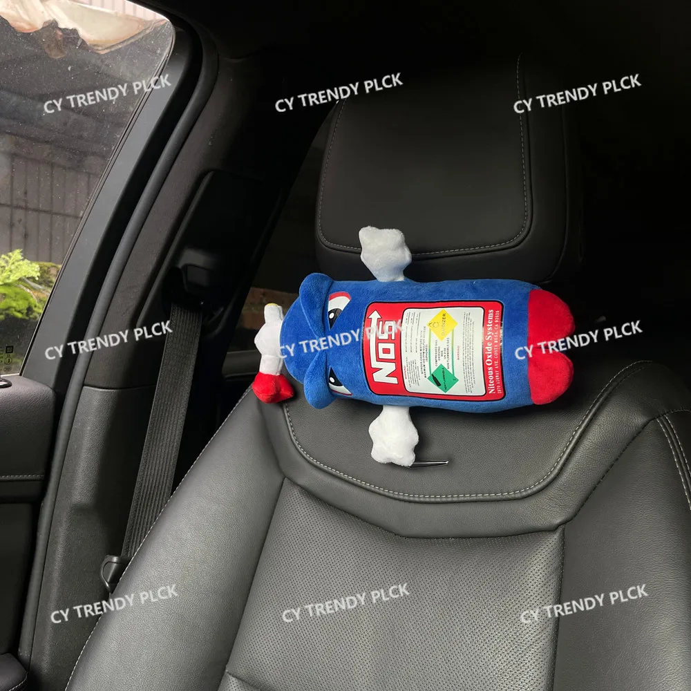 Hot-selling NOS Headrest Nitrogen Bottle Neck Pillow Throw Pillow Car Tide Brand Waist Cushion