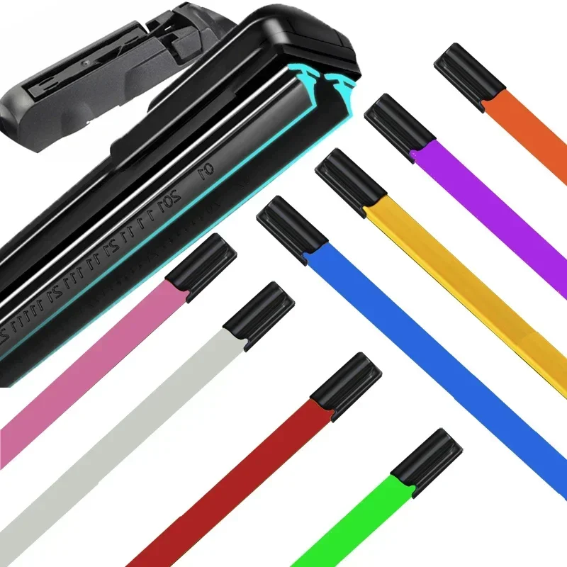 

Colorful Claw Car Windshield Wiper blades Universal Soft Double layer Rubber Frameless Bracketless14" 16" 19" 20" 22" 24"26" 30"