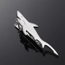 Fashionable men's and women's shirts, tie clips high-quality metal animal shark clips suit accessories jewelry gifts