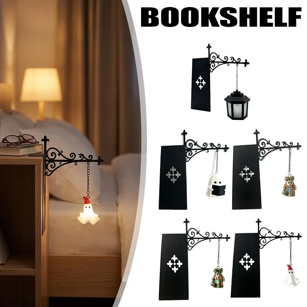 Retro Library Lantern Decorative Bookshelf Lighting Creative Book Nook Decor Mini Night Light Reading Bookshelf Lamp Ornament view 4