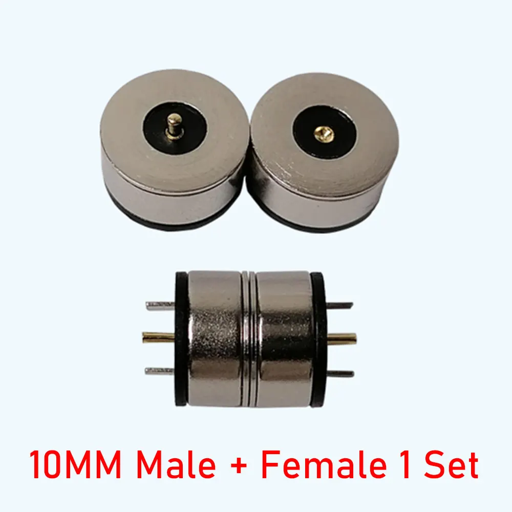 1 Paar runde 10A Hochstrom-Magnet-Saugfeder-Pogo-Pin-Steckverbinder, männlich und weiblich, DC-Stromlade-Magnetstecker – Detail 12