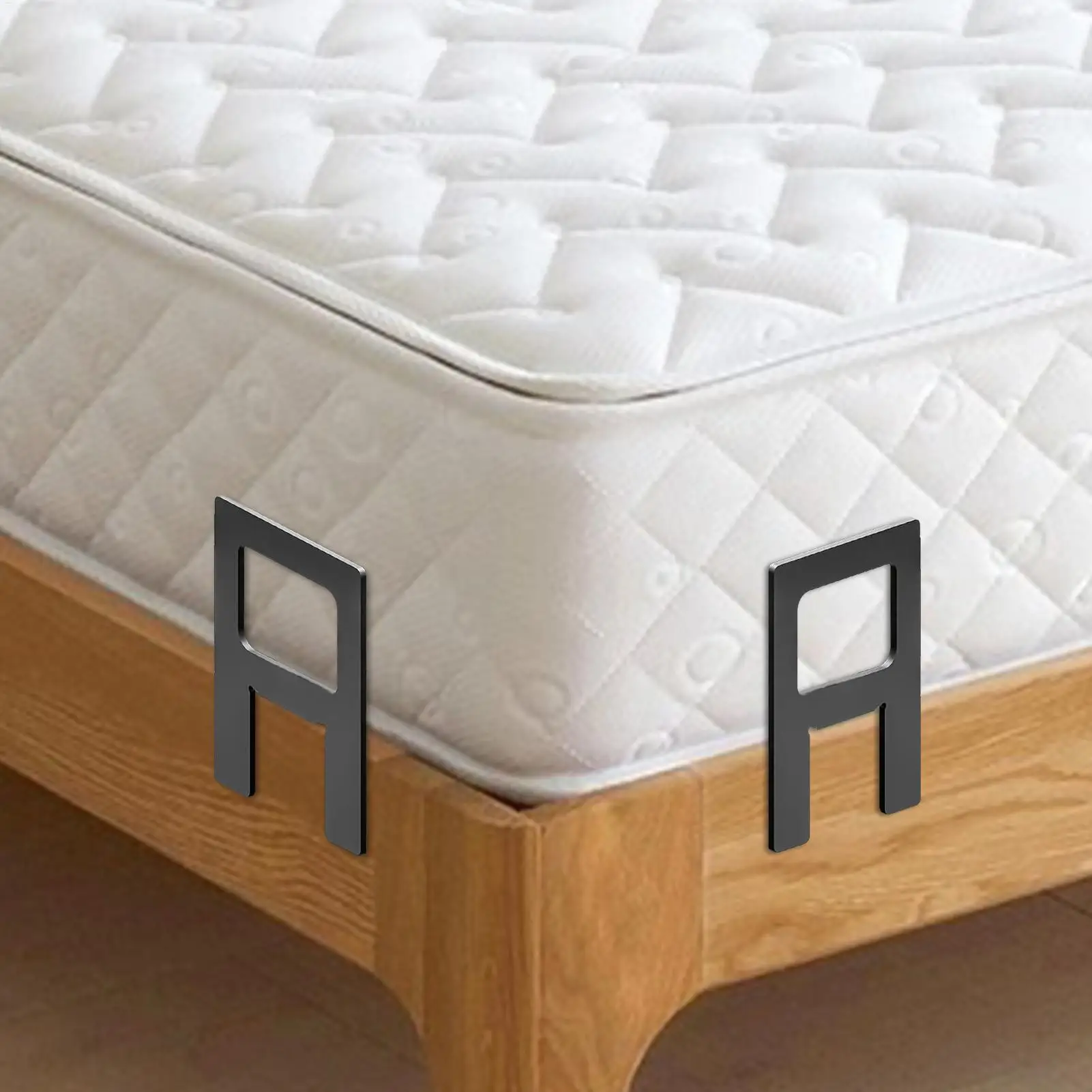 

Прокладки для матраса для металлического каркаса кровати, направляющая для матраса, ограничитель для металлического каркаса, 4 шт., регулируемые прокладки из углеродистой стали для дома