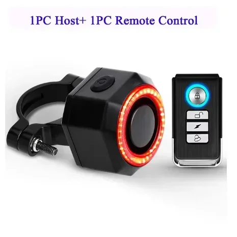 Multifunctional Bicycle Rear Light Smart Auto-Start Brake Sensing Anti-Theft Alarm USB IP65 Taillight Remote Locking 