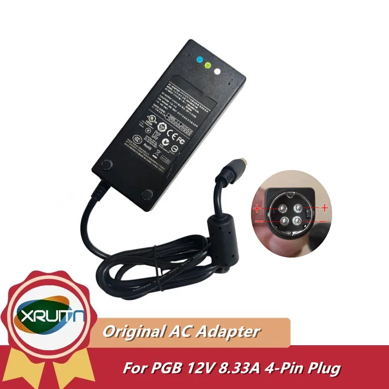 

Genuine For PGB 12V 8.33A 100W Power AC Adapter EA11001E-120 Charger Power Supply 4-Pin Plug Original