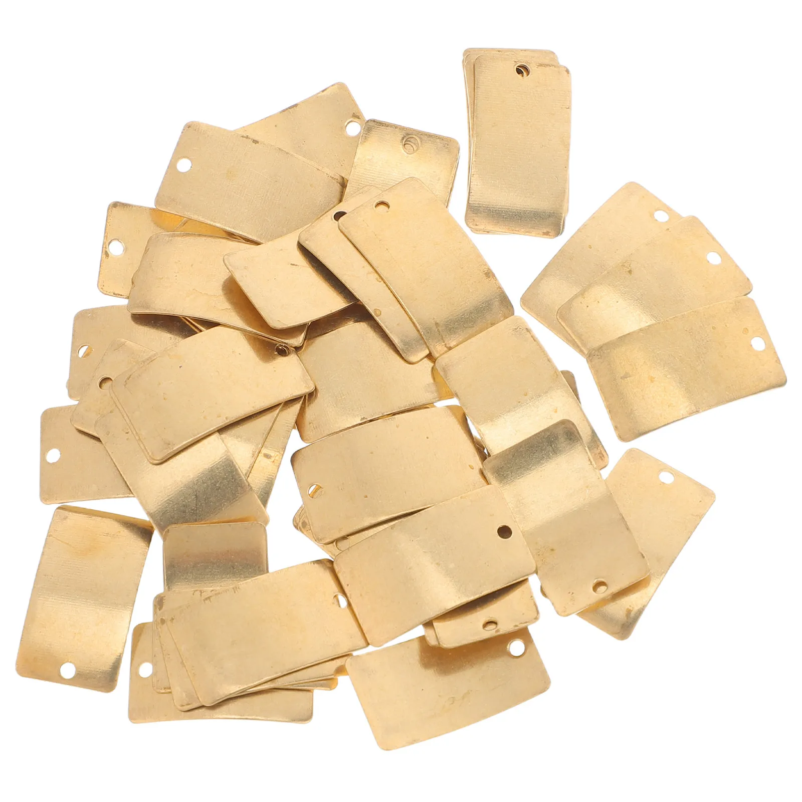 

50Pcs Copper Charm Pendants Set Stylish Concave Copper Slices for DIY Jewelry Making Necklace Dangle Bracelet Scrapbooking