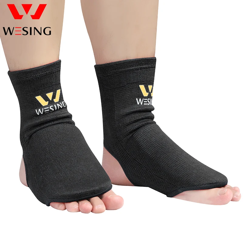 Wesing  Cotton Instep Guard Sanda Boxing Taekwondo Muay Thai Karate Shin and Instep Guard