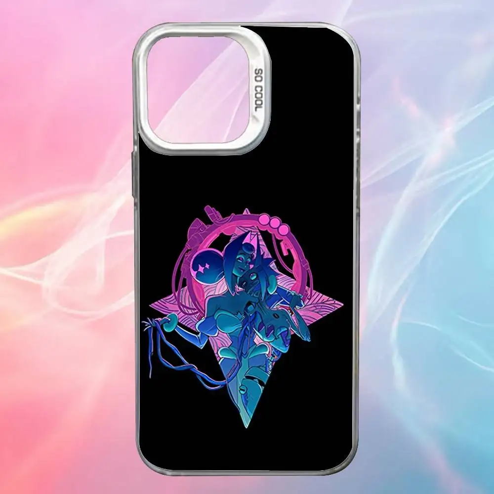 حافظة هاتف K-Knights Of Guinevere لهاتف iPhone 17,16,15,14,13,12,X,8,Pro,Max,Plus,SE4,Air, Mini White IMD HD Matte