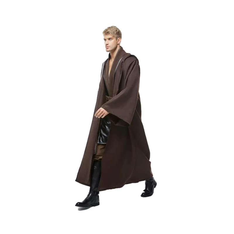 Anakin Skywalker cosplay costume brown uniform cloak outfits Fantasia men Halloween cainival party disguise clothes